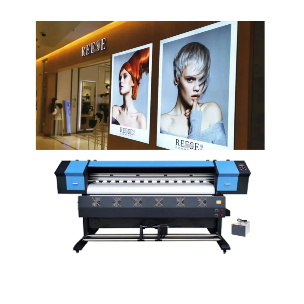 1.6m UV Roll to Roll Printer High Stability Commercial LED UV Printer XP600 and DX5 Print Heads for Flex and Tube Printing
