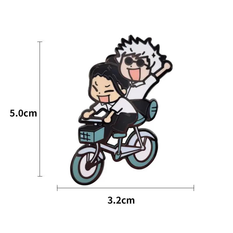 gojo satoru geto suguru بروش معدني شارة المفاتيح – ثنائي الوضع أنيمي قلادة حقيبة مدرسية ديكور 2025