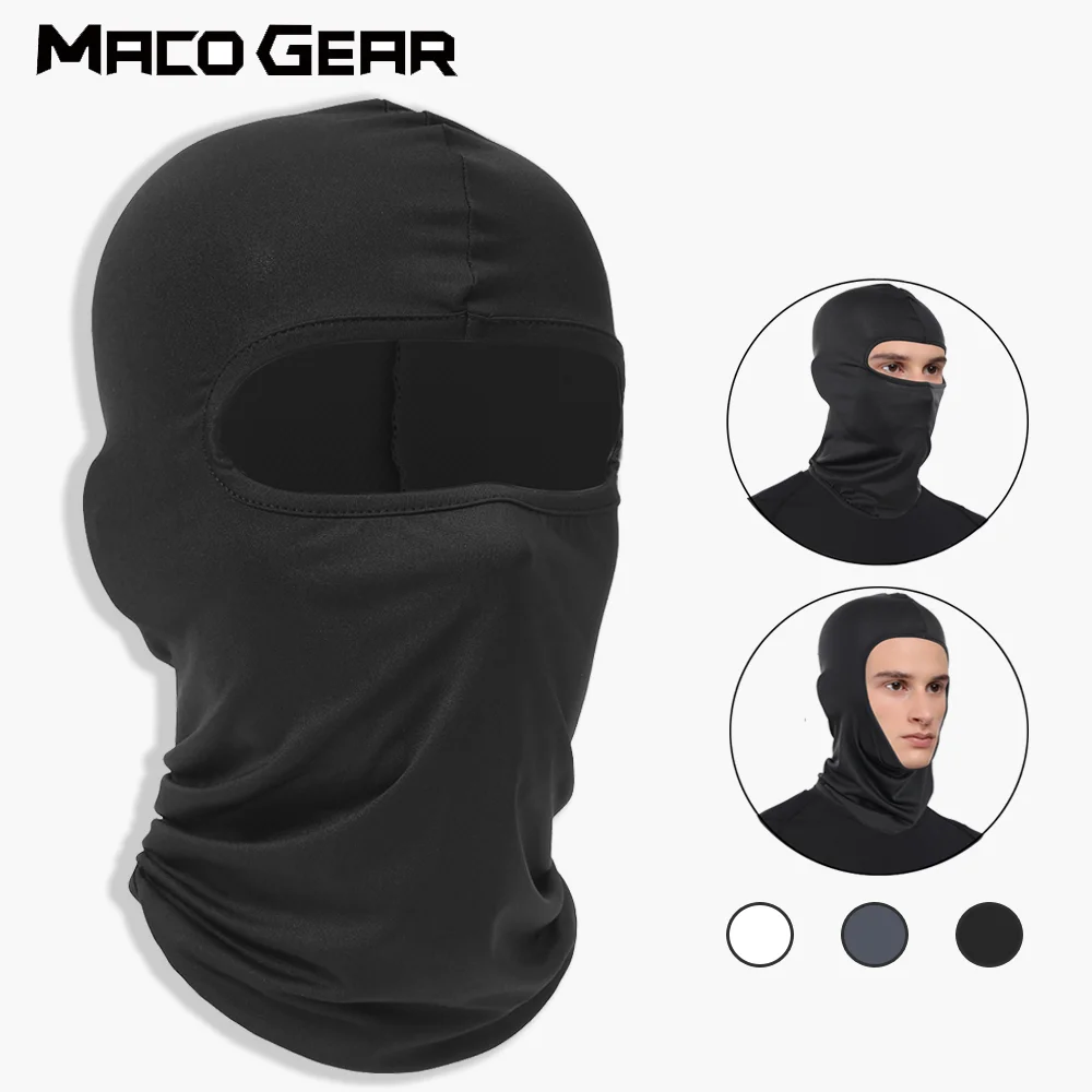 Breathable Sports Balaclava Hat Quick-Dry Windproof Full Face Mask Headgear for Riding Running Ski Hiking Outdoor Face Cover Men