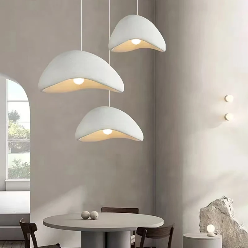 

Nordic Wabi Sabi E27 Pendant Lights Dining Room Bedroom Chandelier Lustre Bar Suspend Lamp Home Decor Loft Hanging Light Fixture