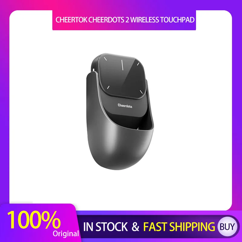 CheerTok Cheerdots 2 Wireless Touchpad All-in-one Pocket AirMouse AI Recording ChatGPT Enabled Mouse Custom Smart Phone Customiz