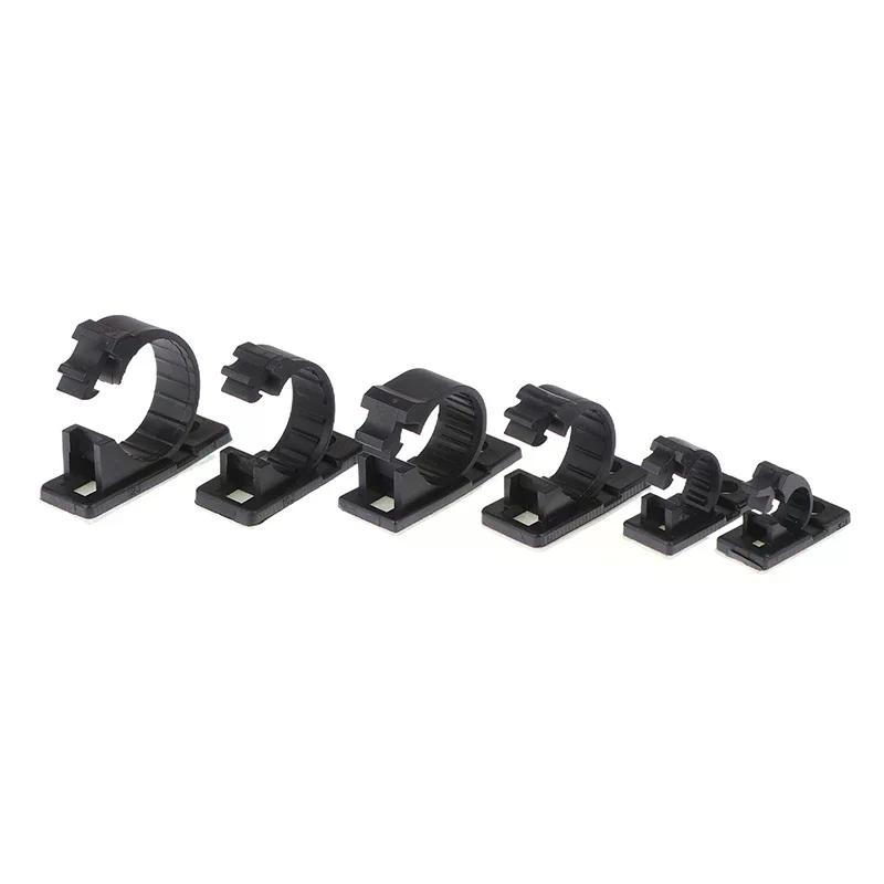 20Pcs Self-Adhesive Cable Organizer Clips Management Wire Holder USB Winder Desktop Line Clamp Adjustable LY-4/6/8/10/11/12