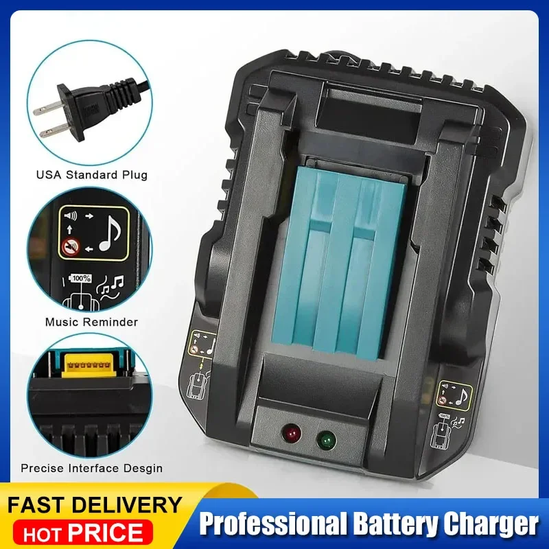 

Зарядное устройство DC18RC 18В для аккумуляторов Li-ion 3/4А для Makita BL1830 BL1430 14.4В 18В, для электроинструментов, вилка EU/US