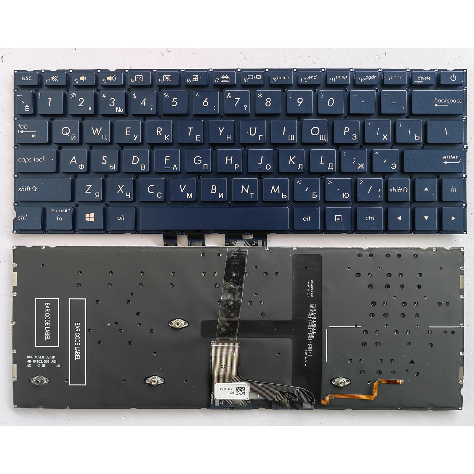 RU Layout for Asus ZenBook UX334A UX334 UX334U UX334FN UX334FA Laptop Keyboard