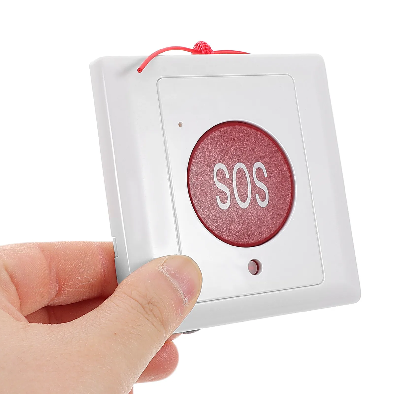 Emergency Call Button for Elderly and Compact Design Wall Mount Button Device Bed Home Travel
