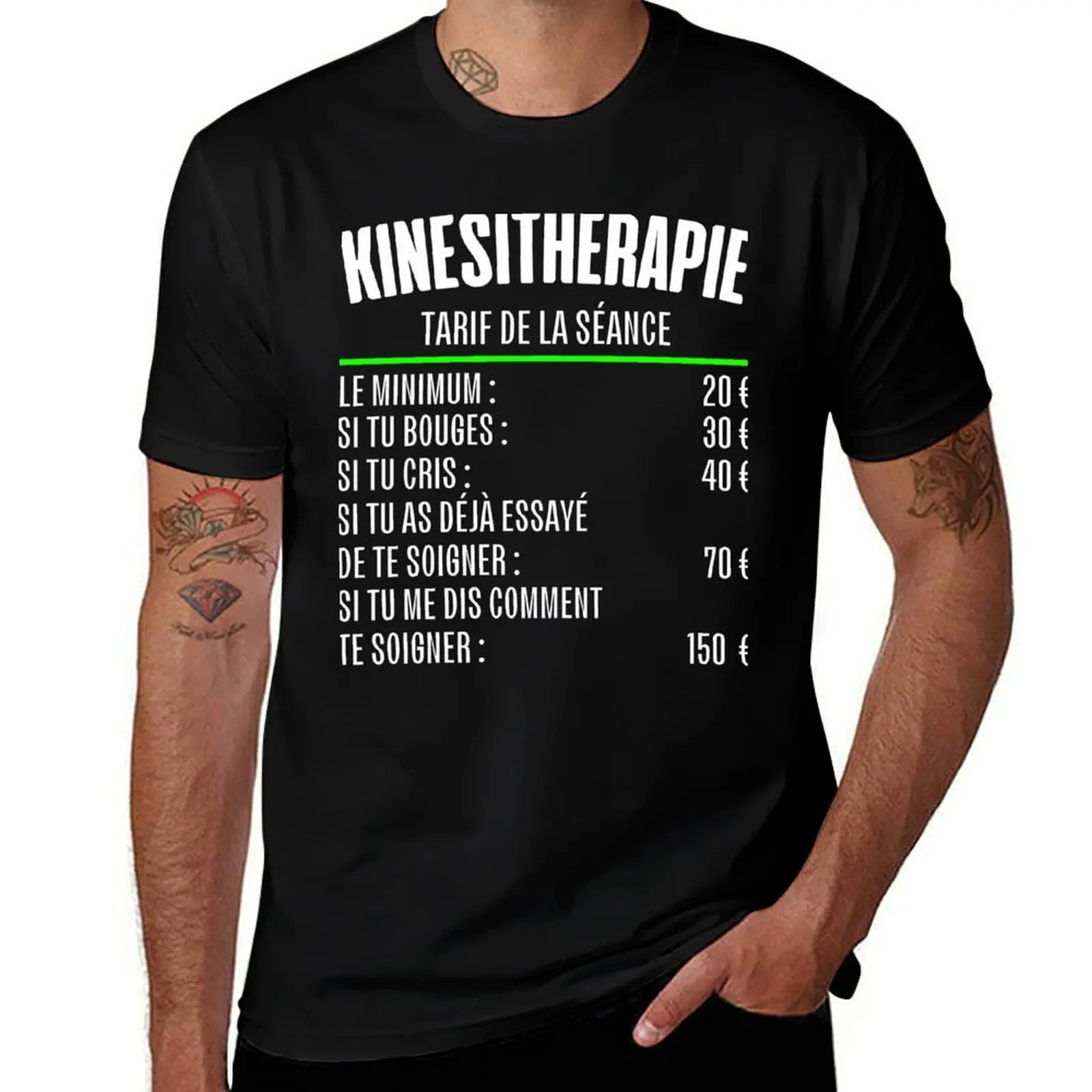 Physiotherapie-Preis, Physio-Humor-T-Shirt, lässiges T-Shirt mit Musterdruck