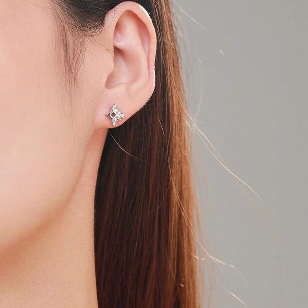 PuBang Fine Jewelry 925 Sterling Silver High Carbon Diamond Luxury Stars Stud Earrings for Women Anniversary Gifts Drop Shipping