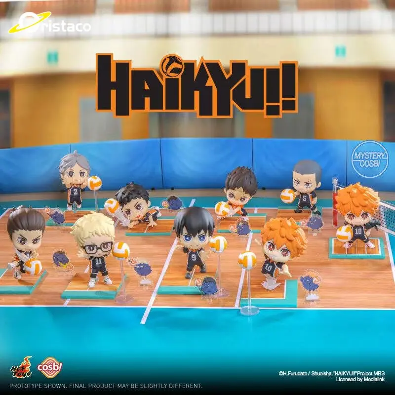 

Hot Toys Haikyuu!! Cosbi Blind Box Volleyball Anime Mini Action Figures Collectible Figurines Decor Mystery Box Gift For Fans