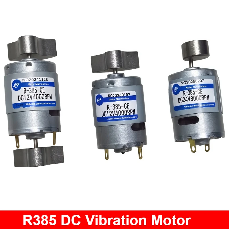 

1 шт. RF-385 DC 12V 4000 об/мин Миниатюрный высокоскоростной вибрационный двигатель с эксцентриковой вибрацией для массажера