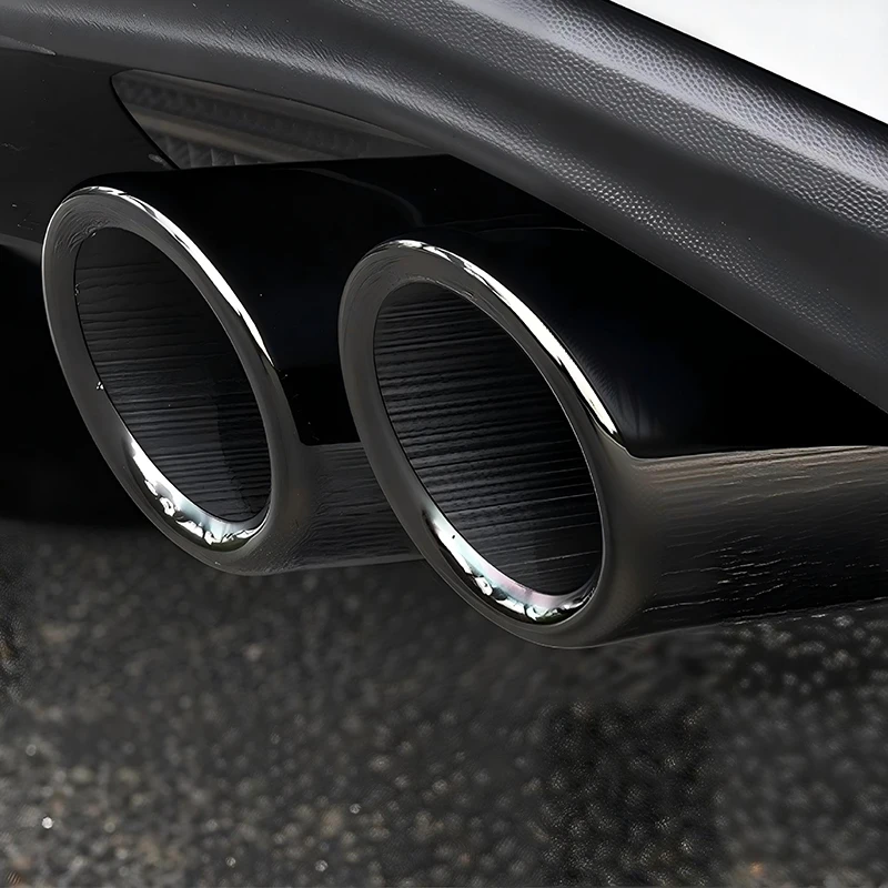 For Volkswagen VW Tiguan 2017 2018 2019 MK2 Stainless Steel Car Exhause Tail Throat Pipe Trim Accessories Styling view 5