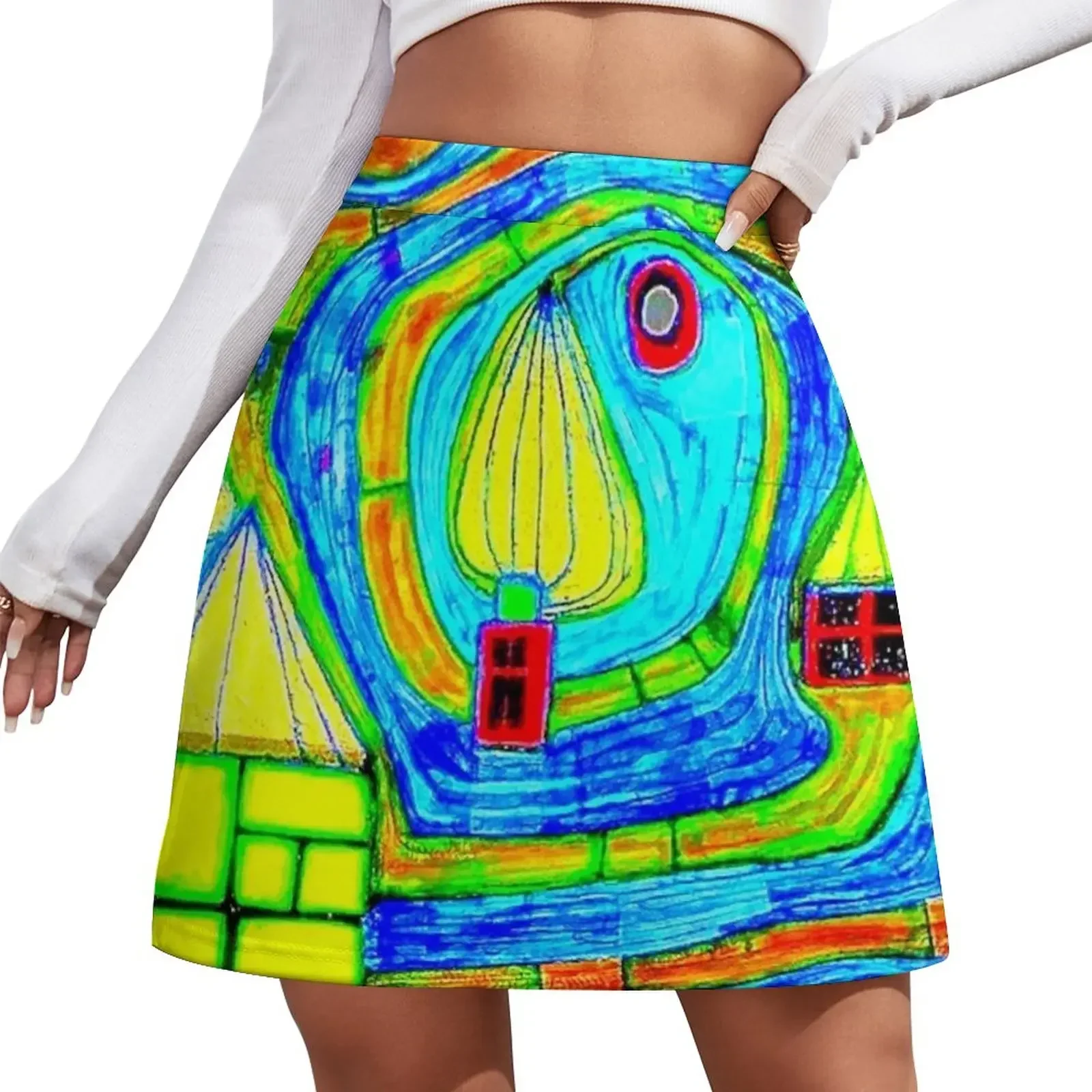 

The End of Waters neon Mini Skirt skirts for women 2026 cute skirt night club women