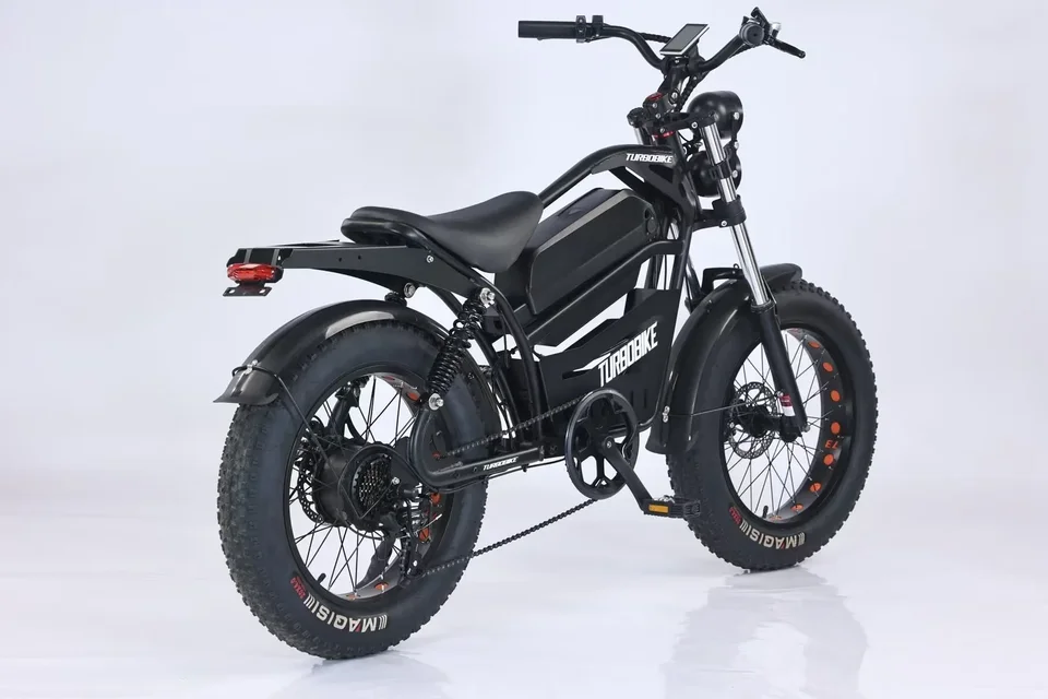 2025 20 Inch Fat Tires Snow E-bike 48V 500W 1000W 1500W 18Ah 23AH Full Suspension Electric City Bicycle Retro Light Ebike RTS image 3