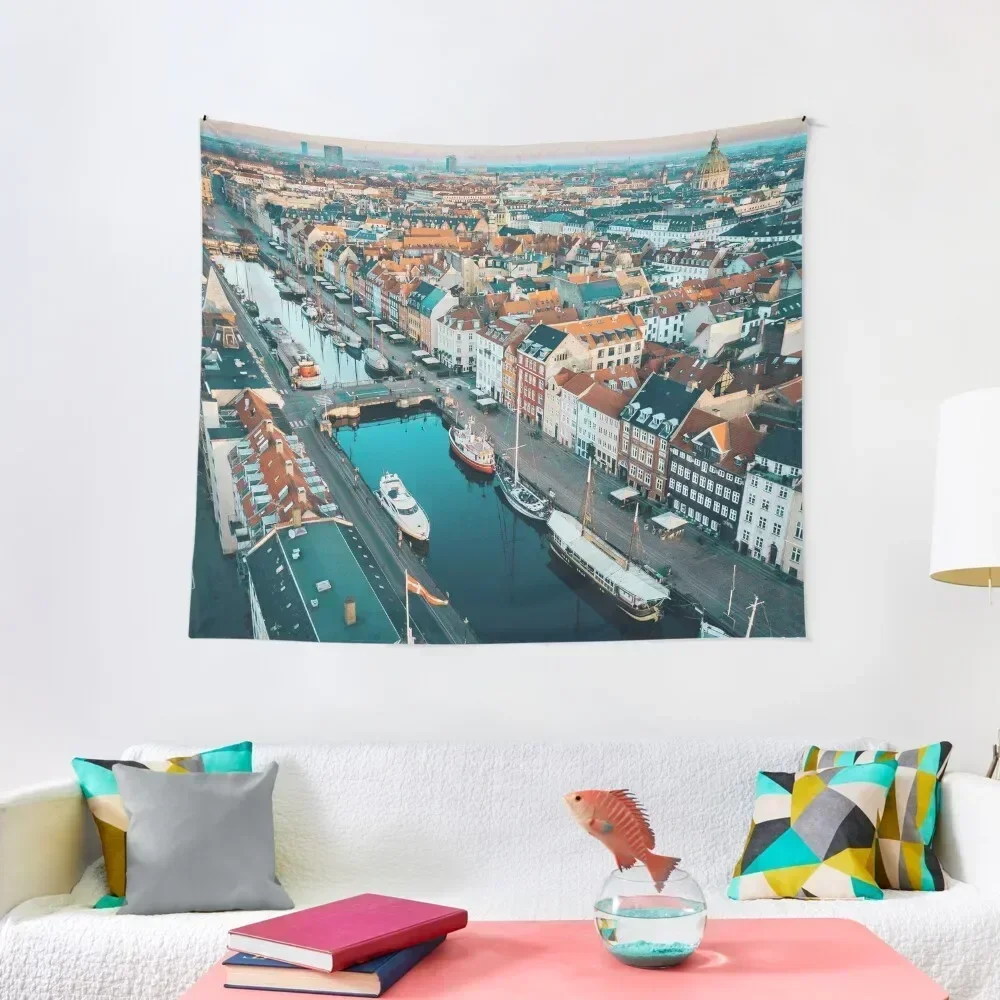 Copenhagen Capital of Denmark Tapestry Wallpaper Luxury Living Room Decoration Decoration Home Wall Decoration Tapestry