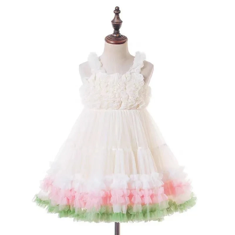 1-11Years Toddler Baby tutu Dress for Girls Sleeveless Princess Party Dresses Kids Cute Tank Outfits Clothing 2 3 4 5 6 7 8 9