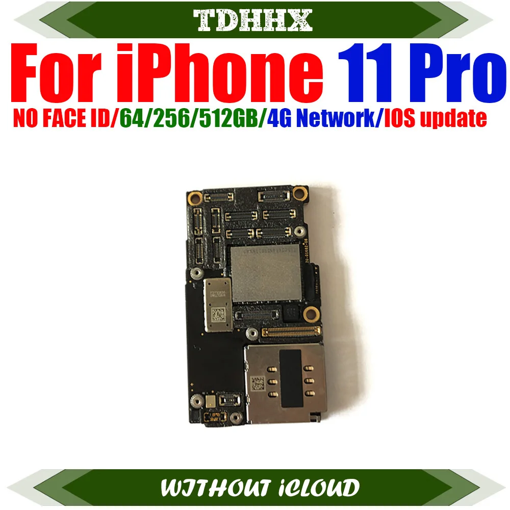 High-Quality Motherboard For Iphone 11 Pro, Full Function Support, 64Gb, 256Gb, 512Gb Options.