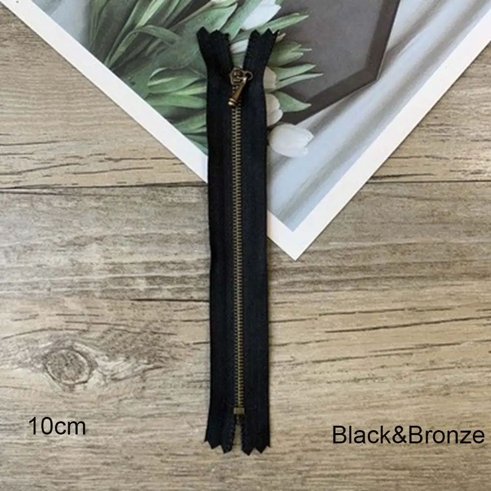 Hot Sales DIY Clothes Accessory 10cm/12cm Handmade Sewing Scrapbooking Mini Zipper Garment Applique  Clothing Zippers