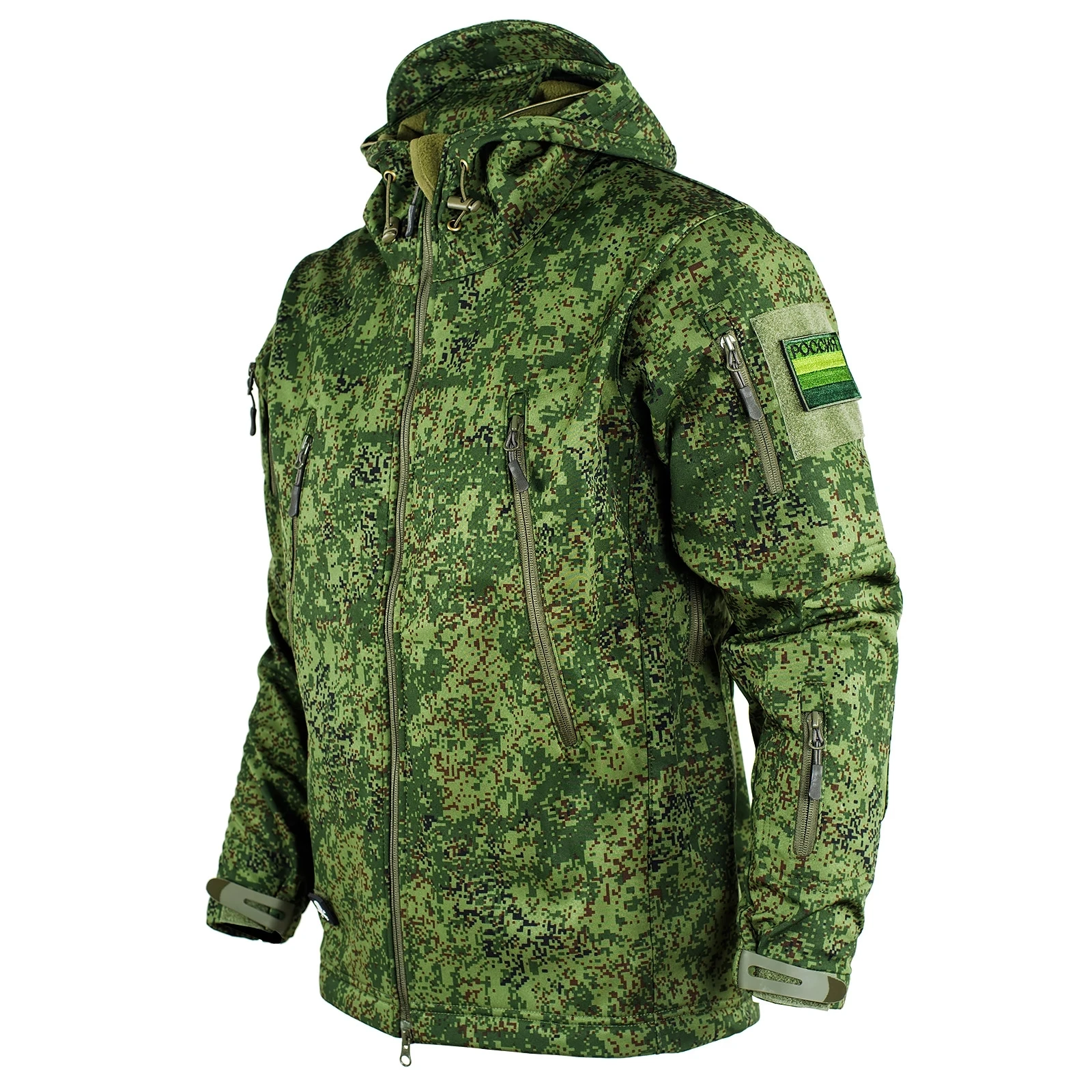 Tactical Uniform Camouflage Outdoor Winter Suit Men Fleece Softshell Warm Windproof