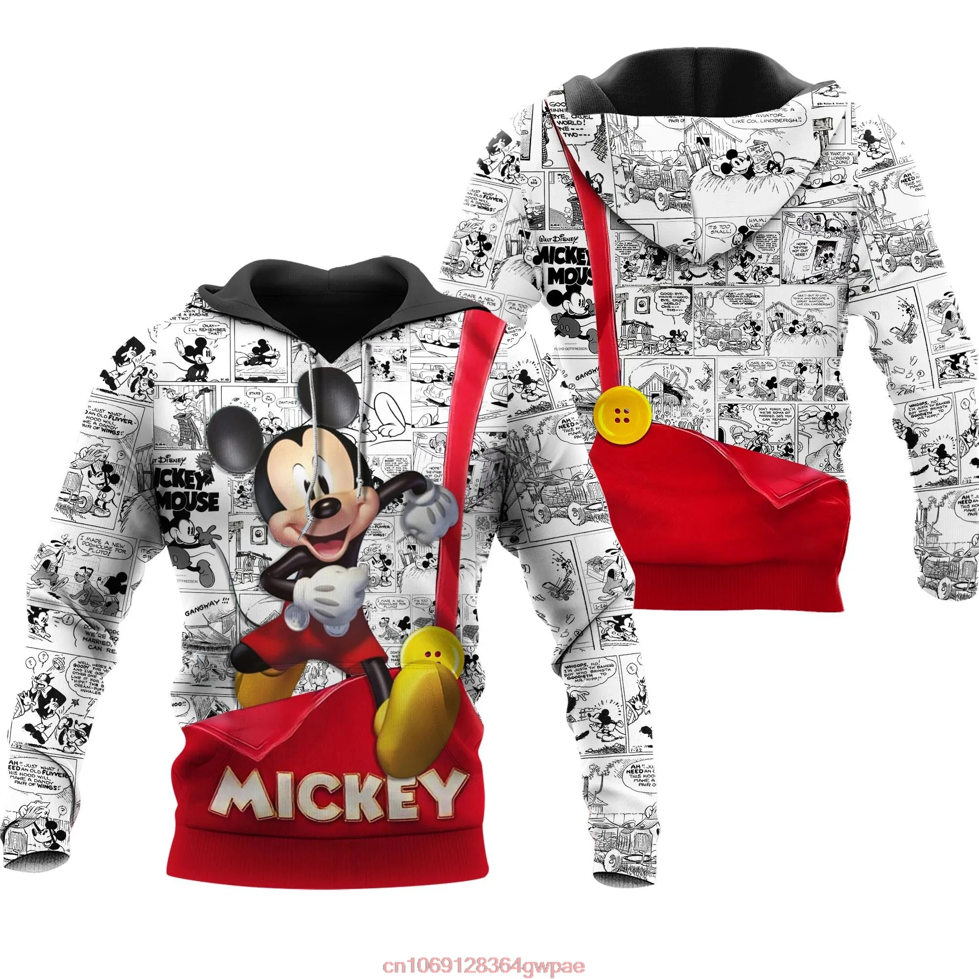 Mickey Mouse 3d Hoodie Men Women Fashion Sweatshirt Hoodie Disney 3d Hoodie Casual Harajuku Streetwear Mickey Zipper Hoodie