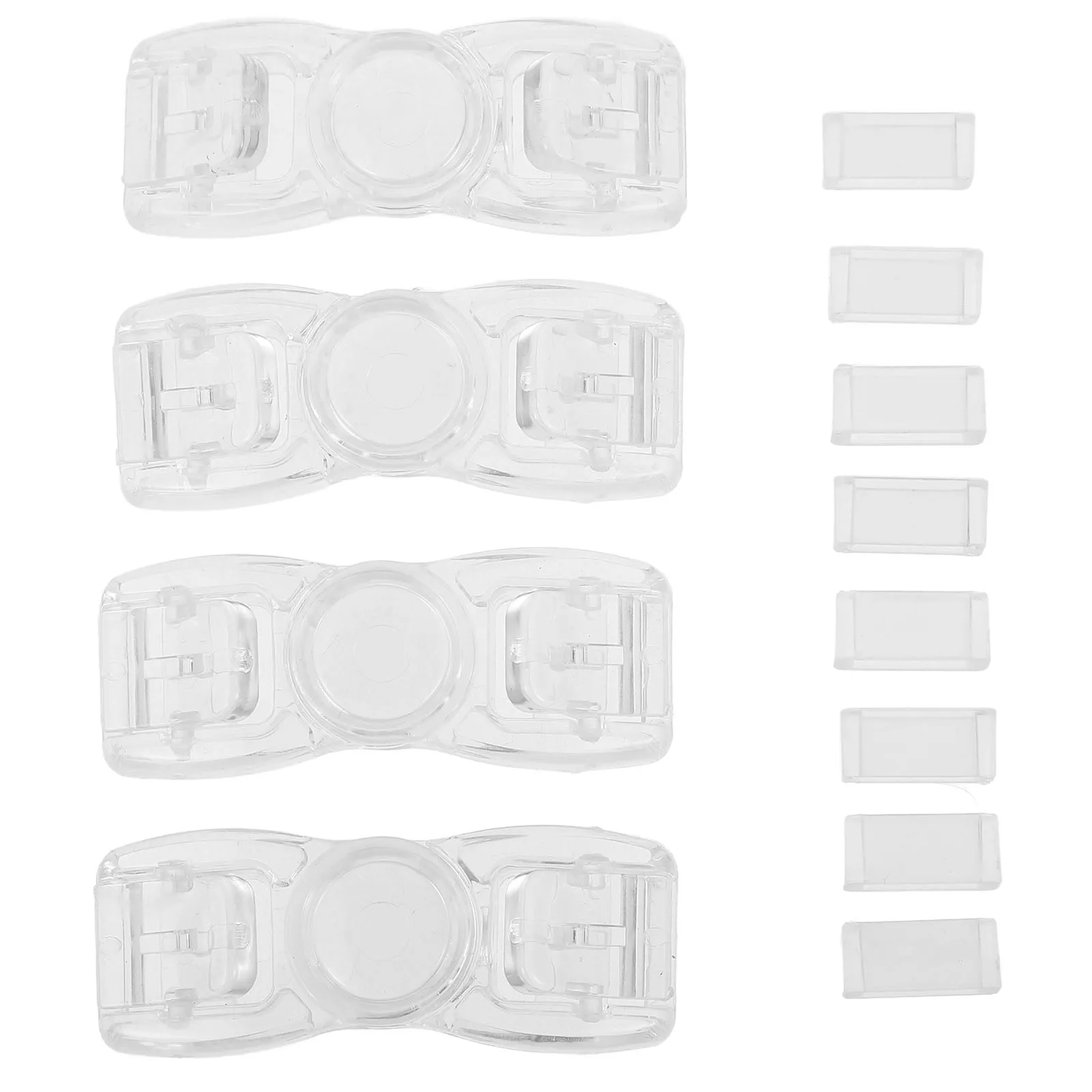 

4pcs Swim Goggles Buttons Clear Plastic Buckles Durable Lightweight Easy Maintenance Accessories for Swimming Pool