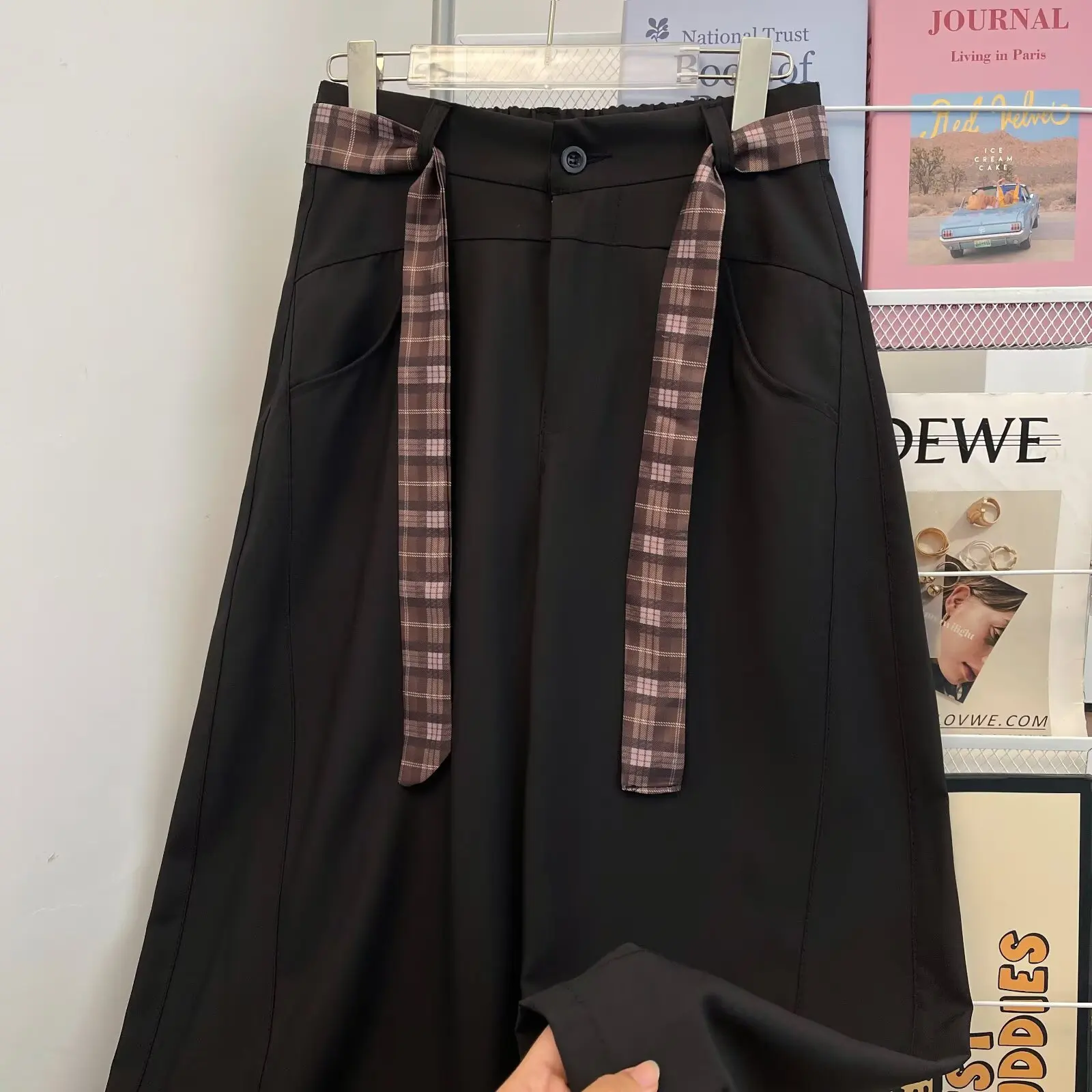 

Fall Winter Large Size Men's Work Pants American Python Belted Loose Straight Leg Slimming Knife Casual Long Trousers