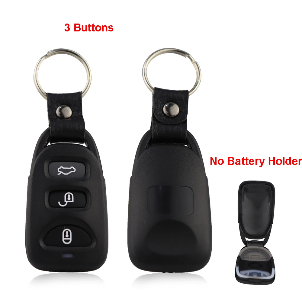 YIQIXIN Replacement Car Key Case Shell For Hyundai Kia Carens Tucson Santa Fe Auto Remote Fob Cover Keychain No Battery Holder