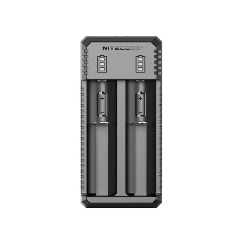 NITECORE UI2 Portable Dual-Slot USB Charger Outdoor Charging without Li-ion Battery 21700 18650 CR123 18350 14500 26650