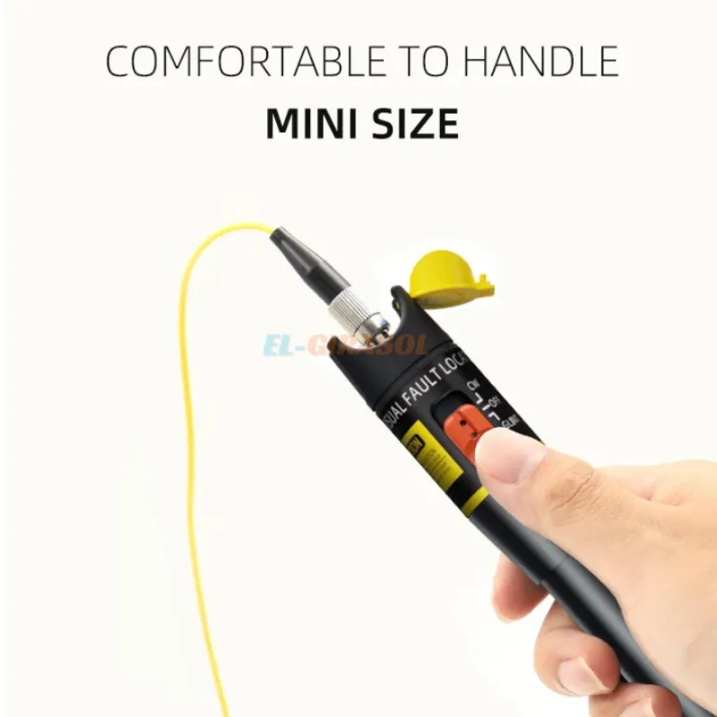 10 mW Visual Fault Locator Glasfaserkabeltester FC/SC/ST-Anschluss Roter Laserlichtstift Typ VFL FTTH