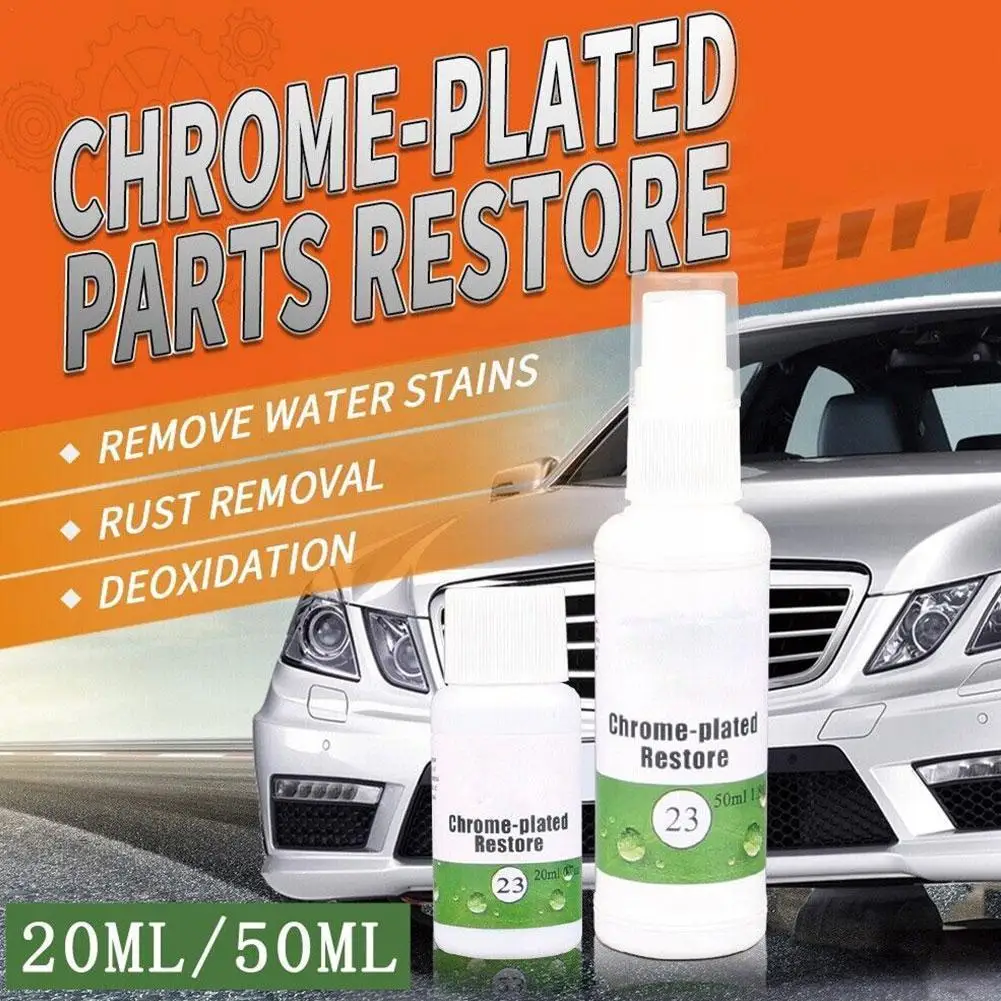 

20/50Ml Plate Retreading Agent Car Logo Rust Cleaner Car Tool Spray Refurbishment Care Polishing removal U3Q3