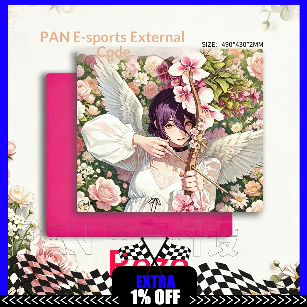 PAN Esports Reze Glass Gaming Mousepad  FPS Both Speed And Smoothness Mouse Pad For VALORANT TTK APEX CSGO PC Accessories Gifts