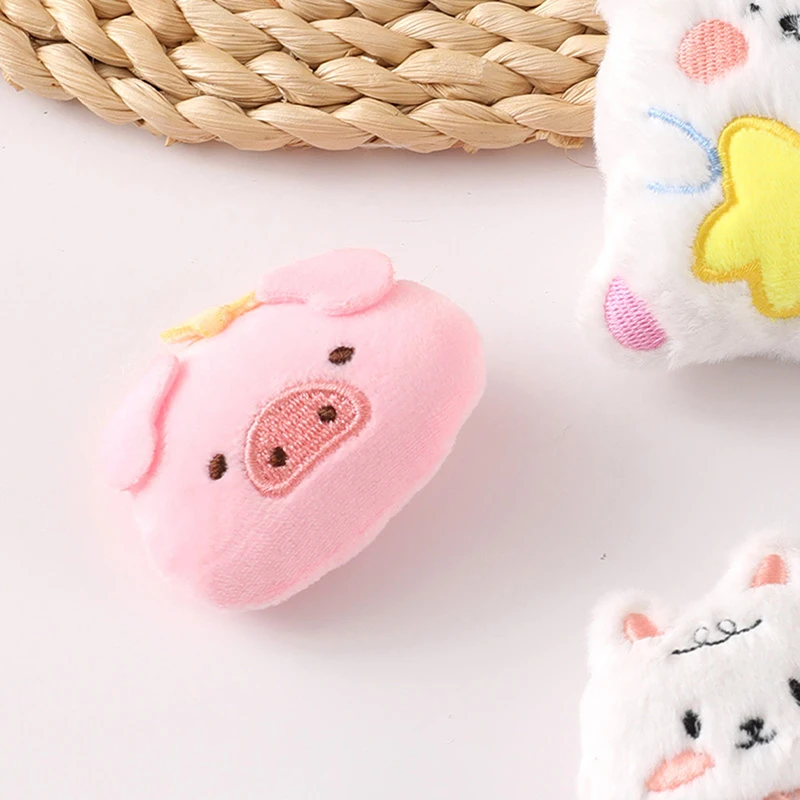 Cute Pink Plush Star Piggy Hair Clips Brooch Dual-purpose Girly Hairpin Pin Headdress Sweet Funny Accessories Toy Birthday Gifts