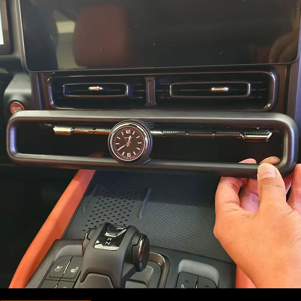 For Haval H9 II 2024 2025 2nd Gen Central Air Outlet With Watch Style Central Air Outlet Protection Frame Original Car Pattern
