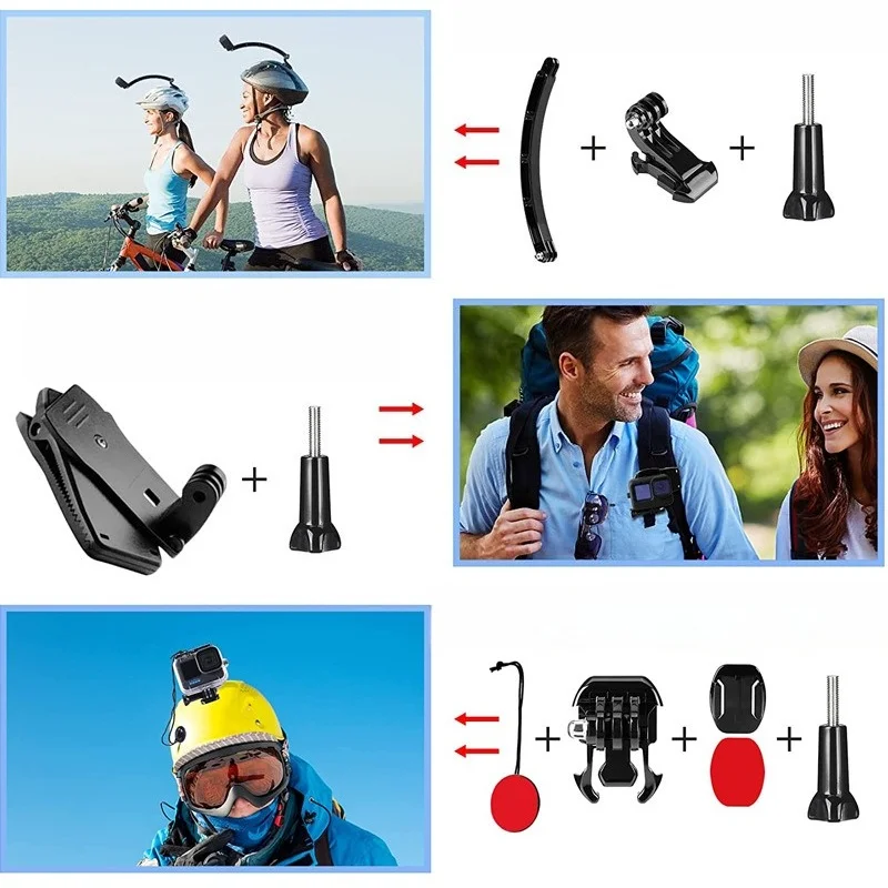 61-in-1 Accessories Kit - Waterproof Case/3 Filters/Silicone Cover/Floating Grip/Storage Bag  for GoPro Hero 9/10/11/12/13