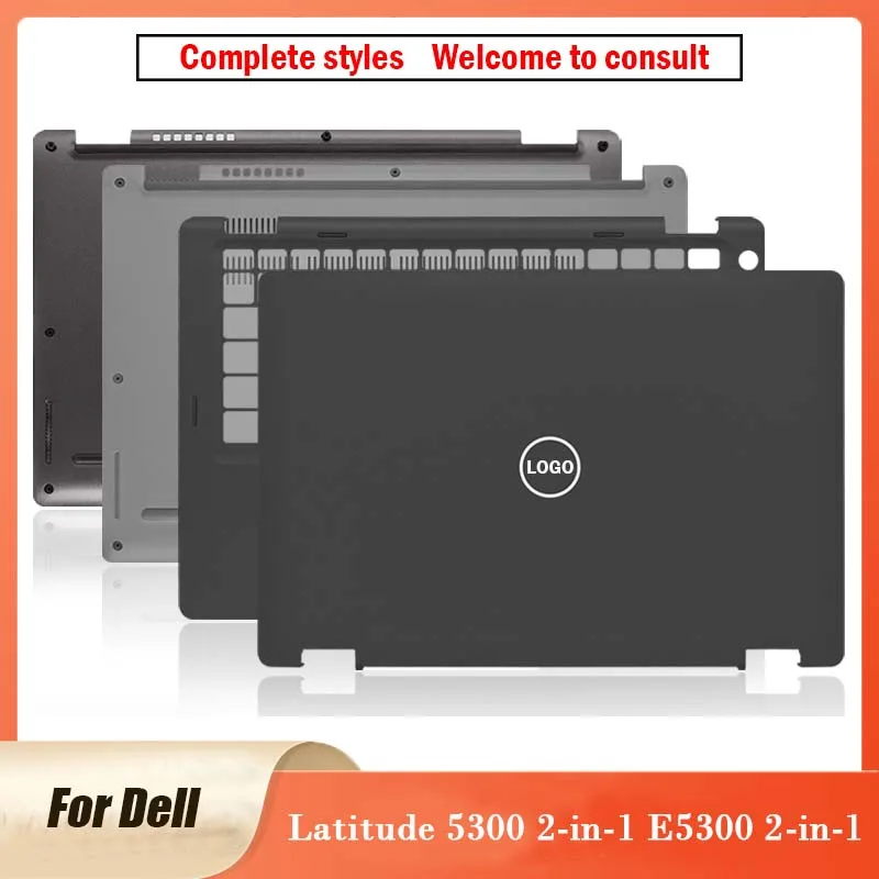 Untuk Dell Latitude 5300 2-in-1 E5300 2-in-1 seri casing Laptop baru penutup belakang LCD casing bawah Palmrest E5300 Case 0RG4TR 0TV35M