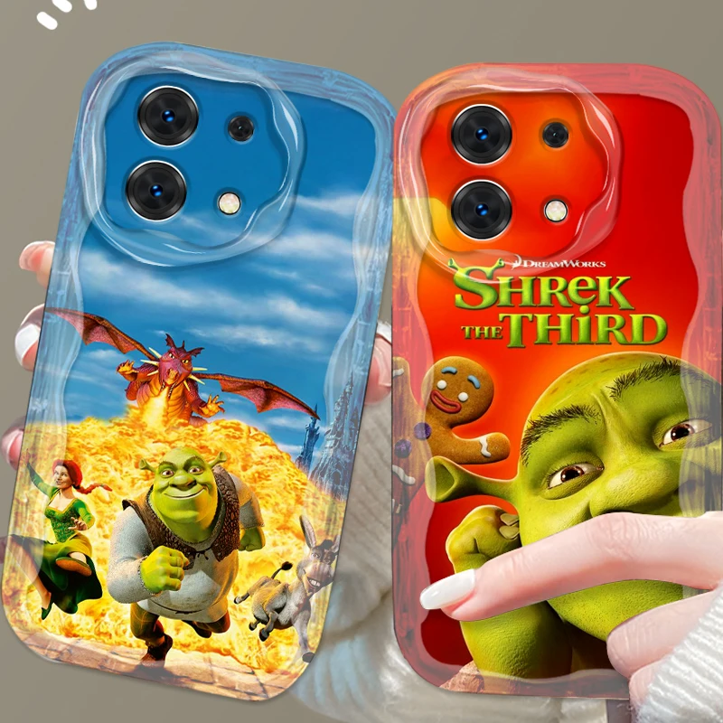 S-Shreks Movie Anime Cute For Xiaomi Redmi Note 13 12 12S 11S 11 10 9 8 10A 9C 9T Pro Plus 5G Wave Oil Back Phone Case