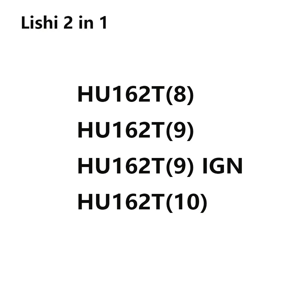 LISHI 2 IN I for HU162T(8) HU162T(9) HU162T(9)IGN HU162T(10) Locksmith Tool for Car Key