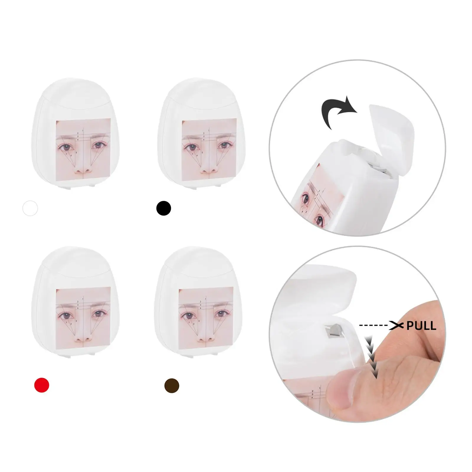 Pre Inked Mapping String for Eyebrow Design Professional Brow Mapping Tool Semi Permanent Makeup Supplies