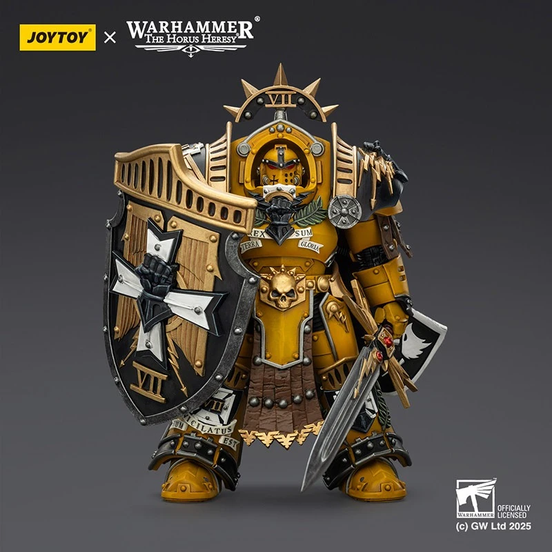 JOYTOY Warhammer Imperial Fists Legion Praetor in Tartaros Terminator Armour Action Figure Collectible Anime Model Desktop Decor