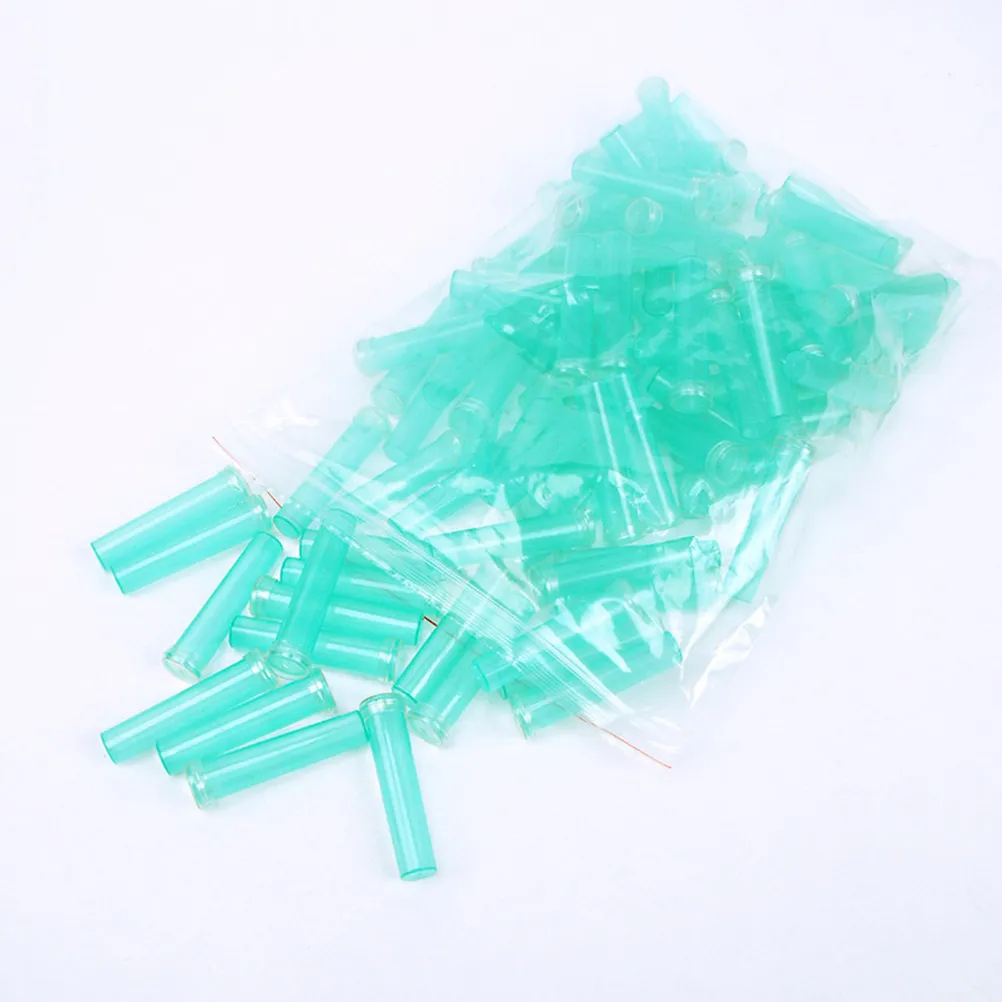20Pcs Floral Water Tubes Essential for Preserving Fresh Flowers Leak Free Rubber Caps Flower Shop Supplies 4.1x1.8cm Sky Blue