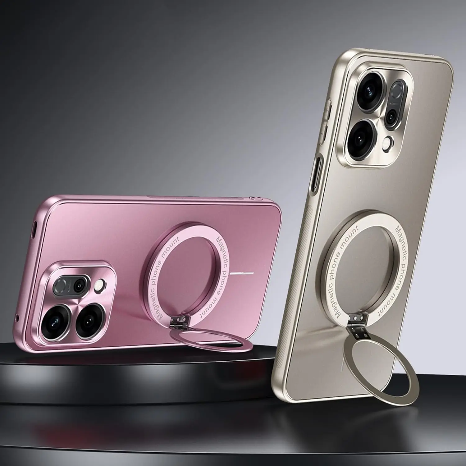 

Чехол для Oppo Find X9/Find X9 Pro, магнитный, противоскользящий, с полной защитой объектива, от царапин, с подставкой