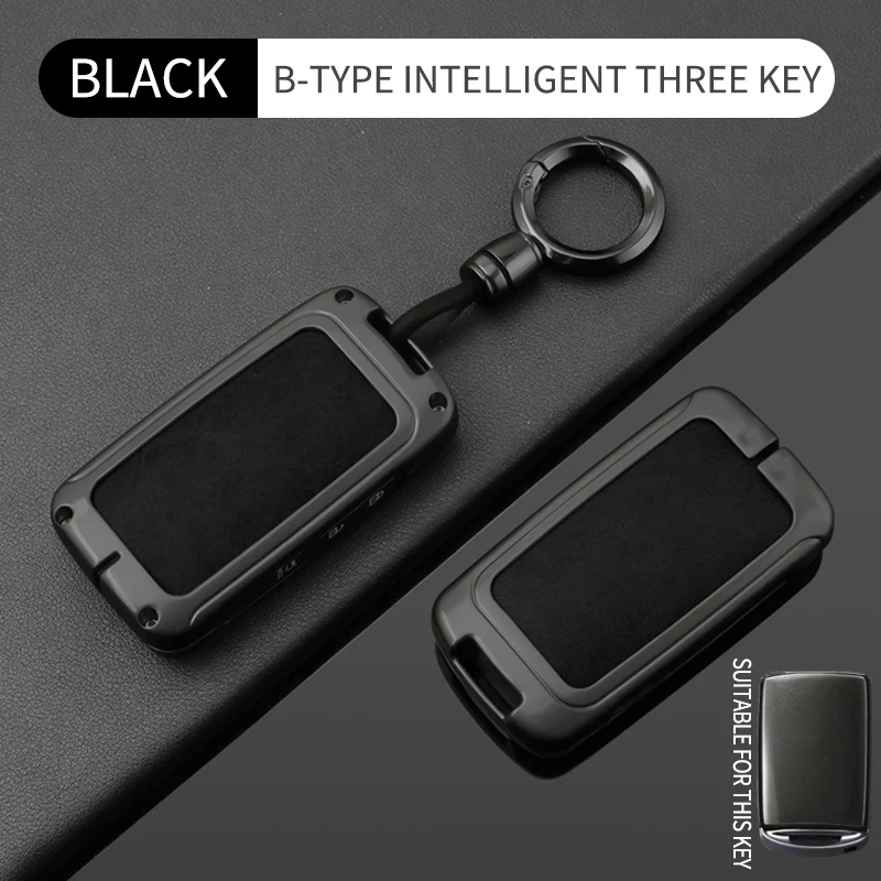 Langlebiges Metall-Leder-Schlüsseletui, für Mazda 3 6 CX3 CX30 CX5 CX8 CX9 CX50 CX60 Autoschlüssel-Schutzhülle Gadget Funda Llave – Detail 14