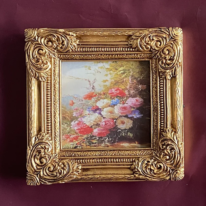 

Mutihome Room Decoration Picture Frames Home Decor Items European Rustic Minimalist Resin Photo Frame Golden Photo Frame