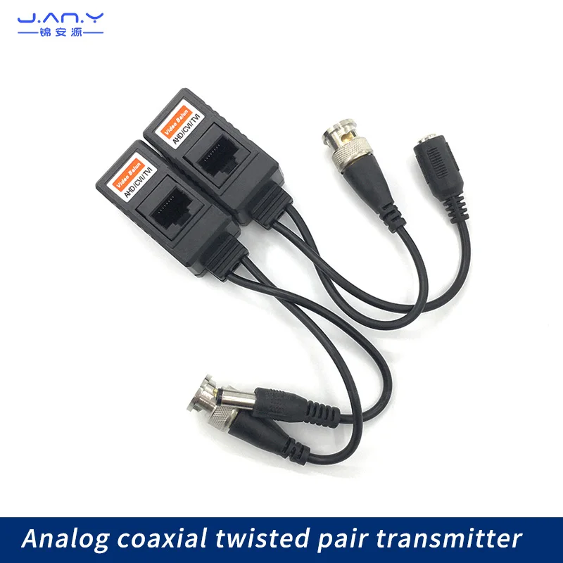 coaxial hd dois em transmissor de par trancado monitoramento bnc video para rj45 network video power supply em 1 01