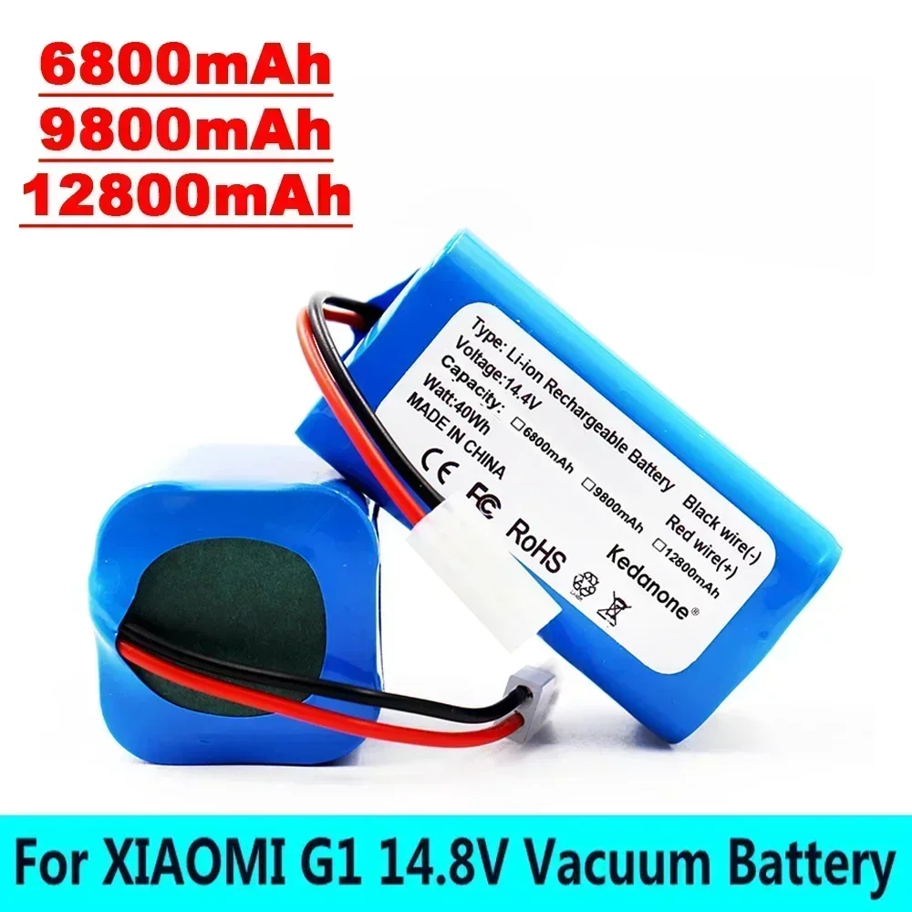 100% batería de iones de litio Original de 14,8 V y 6800mAh para Robot aspirador Xiaomi G1 MI, accesorios esenciales para Robot aspirador MJSTG1