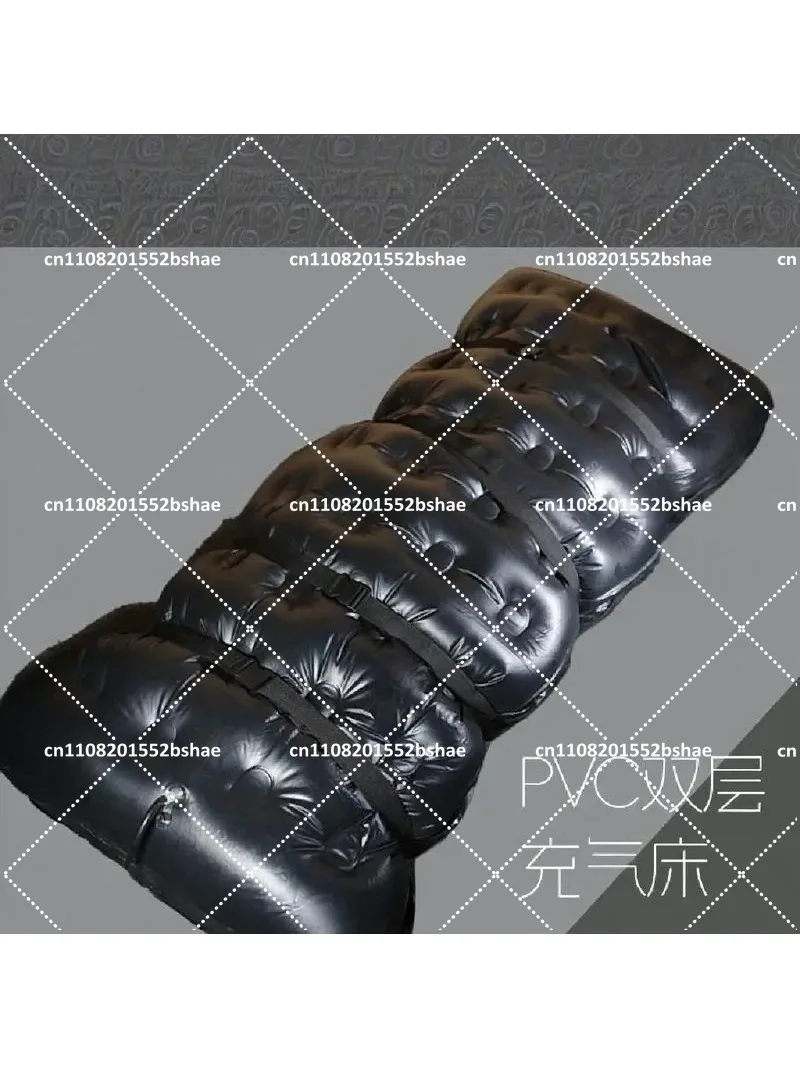 Double Layer Inflatable Mattress PVC Latex Vacuum Bed for Home Camping Travel