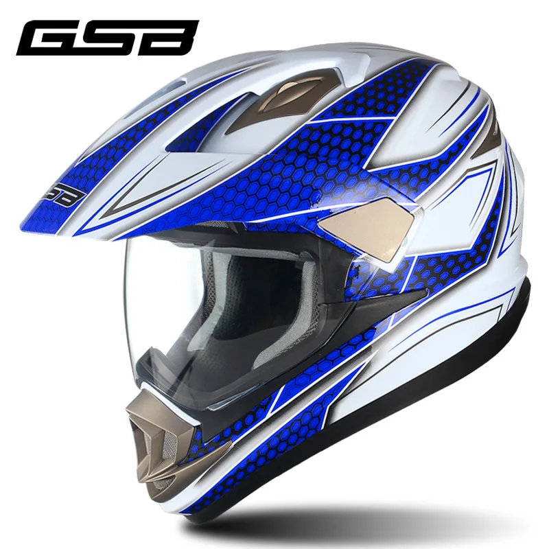GSB XP-14A Motorcycle Off-road Helmet for Men and Women Electric Vehicle Rally Helmet DOT ECE Certified for ADV Motocross Cascos