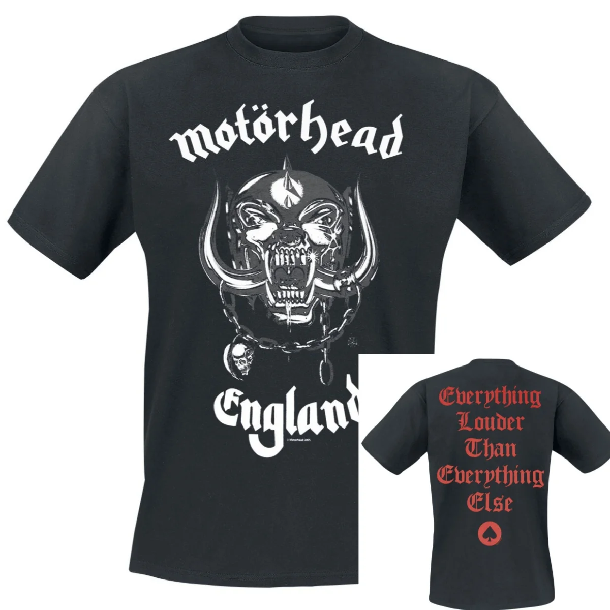 Camiseta Heavyweight Motörhead de Inglaterra para hombre y mujer, camiseta con gráfico de banda, camiseta de verano 100% algodón