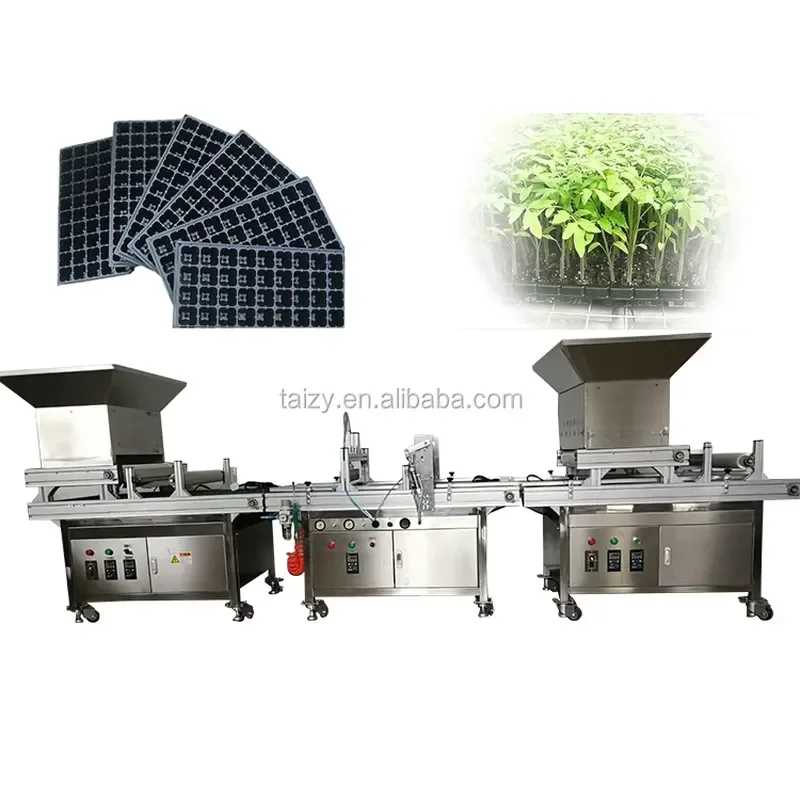 2026 CE Automatic Nursery Seeder Machine with Gear Core Components High Productivity Seed Planting & Sowing Trays for Farm