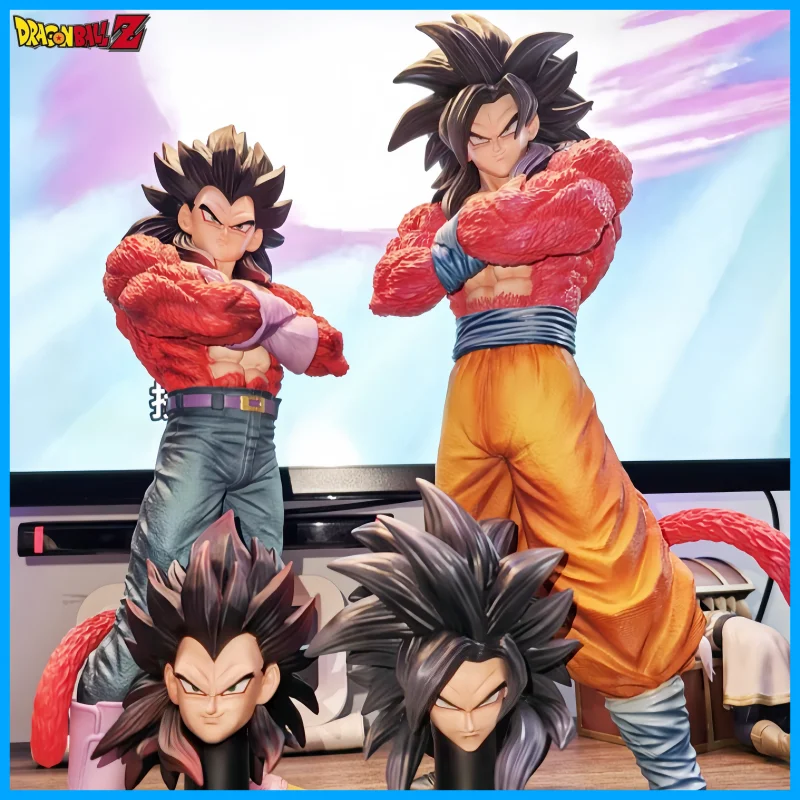 

Dragon Ball Z Jt 32cm Double Heads Super Saiyan Son Goku Planb Figure Ssj4 Pvc Model Statue Dolls Collections Decor Toys Gifts