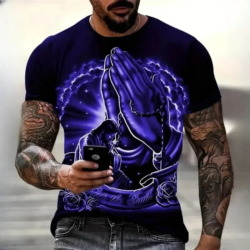 

Jes ú s 3D print, an informal cuello Redondo model, a retro comic style T-shirt