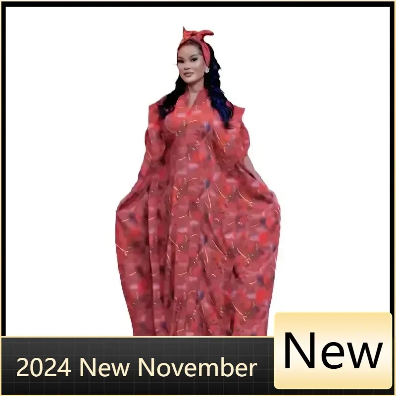 

Африканские платья больших размеров для женщин, осенняя мода, африканские платья с коротким рукавом и v-образным вырезом, платья Анкара, Дашики, африканская одежда